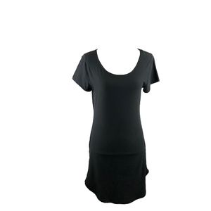Young USA Ladies Solid Black Mini Dress Stretch